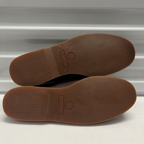 TIMBERLAND MENS CLASSIC 2 EYE ROOT BEER SHOE BROWN FULL GRAIN BOAT SHOE SZ 15 M main image 6